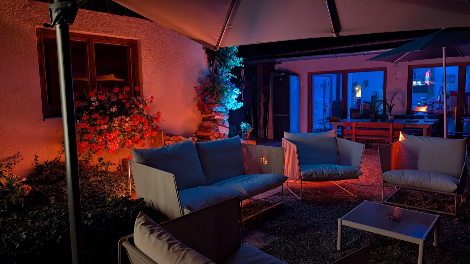 Lounge bei Nacht